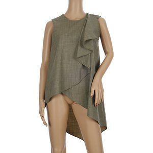 Max Azria Asymmetrical Wool Blend Tunic Top Women's Size XS